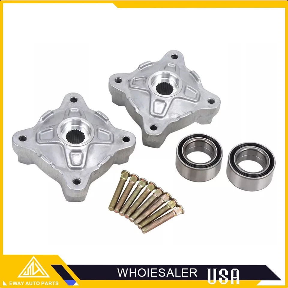 2x Complete Front Wheel Hub Service Kit Updated Version for Polaris RZR 800 EFI - Image 3 of 4