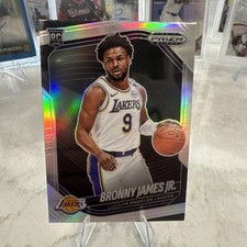 2024-25 Panini Prizm Black Bronny James Jr. #94 Silver Prizm (RC) LA Lakers