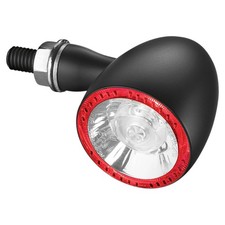Kuryakyn 2555 Bullet 1000 Rear Marker Light by Kellermann-Clear Lens/Satin