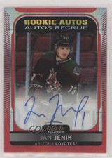 2021-22 O-Pee-Chee Platinum Rookie Red Prism 43/60 Jan Jenik #R-JJ Auto o1m