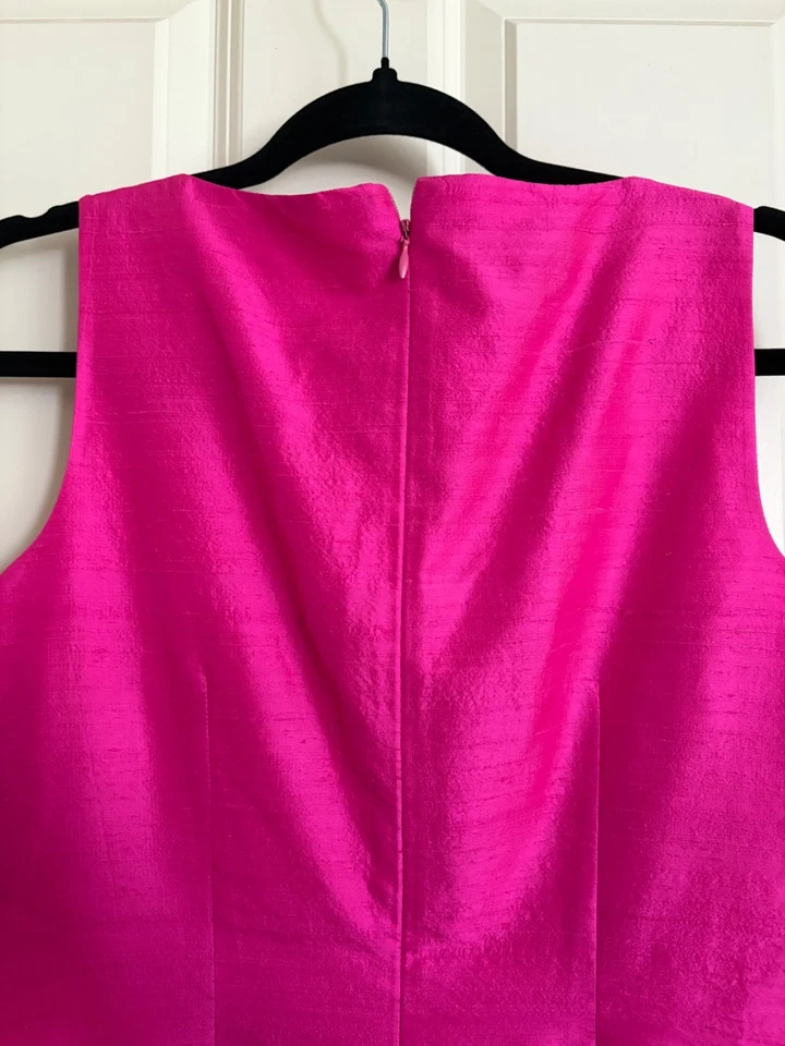 Spencer Jeremy Pink 100% Silk Sheath Dress Fully Lined Size 6 Petite NWOT - Image 3 of 4