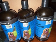 3x Wild Alaskan Salmon Oil Omega-3 Fish Oil for Dogs and Cats, Fatty Acids 96 Oz