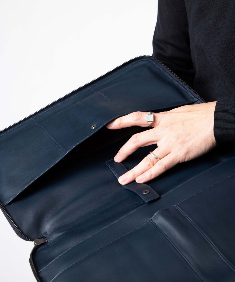 Bottega Veneta Men's Business Briefcase Bag in Intrecciato Leather