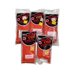 Lot Of 5 VTG Red Heart Bulky Rug Yarn 619 Dark Orange, Latch Hook Acrylic NOS