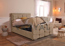 CELIA OTTOMAN STORAGE BED PANEL PLUSH VELVET UPHOLSTERED BED FRAME