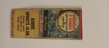 Asque Sports Club Flint Michigan Bobtail Matchcover Lot 99