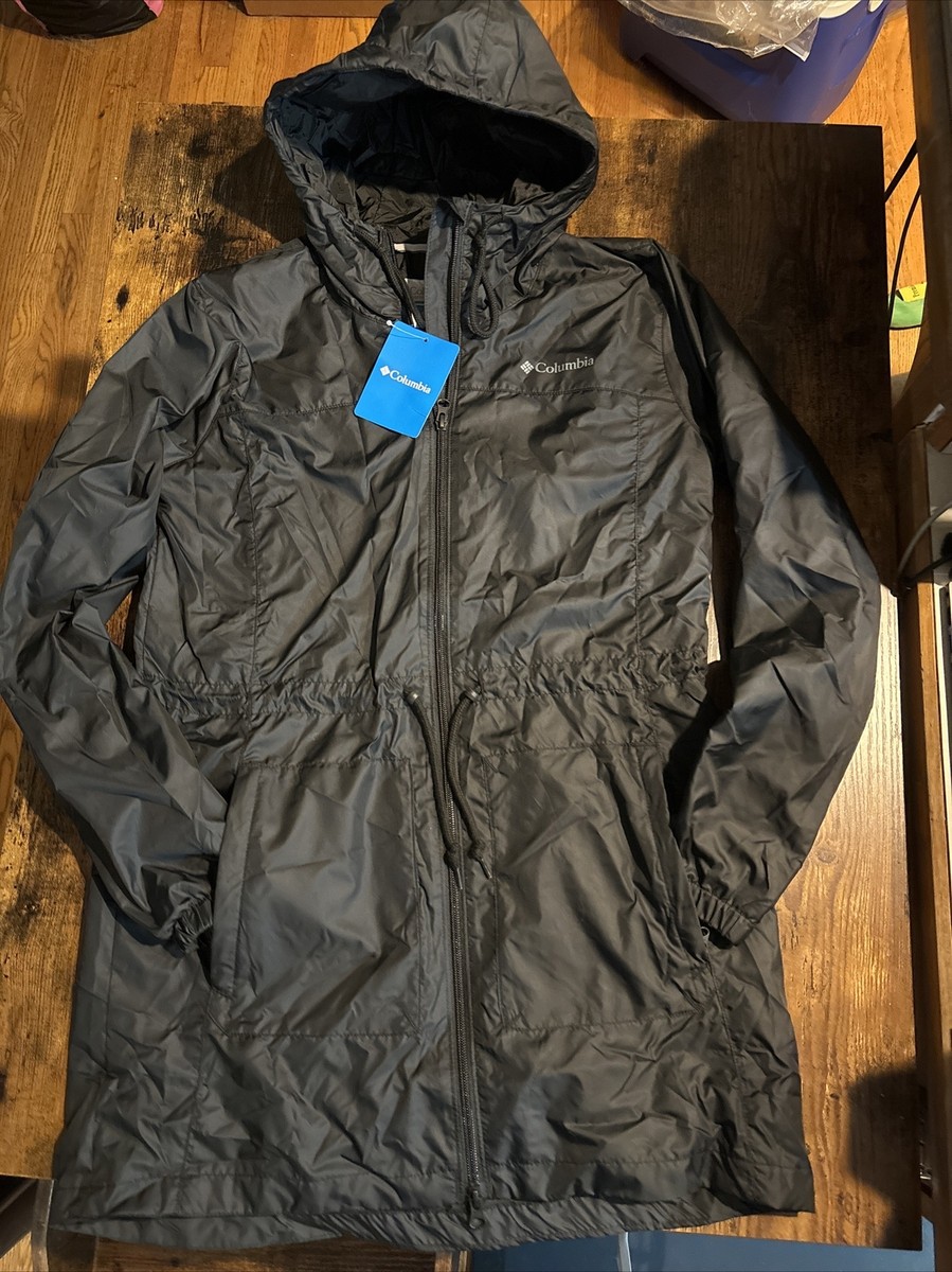 Women's Columbia MRSP $100 XS Extra Small Black Rain City Top Long