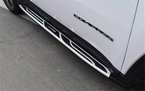 2Pcs Fixed Runing Boards Side Step Nerf Bar for Jeep Compass 2017-2025 - Picture 4 of 8