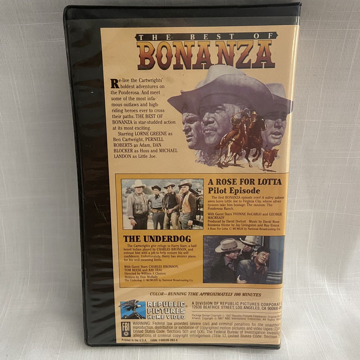 The Best of Bonanza - Vol 1 (VHS, 1987) Clamshell | eBay