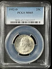 1952-D  25C Washington Quarter Dollar PCGS MS65  33933337