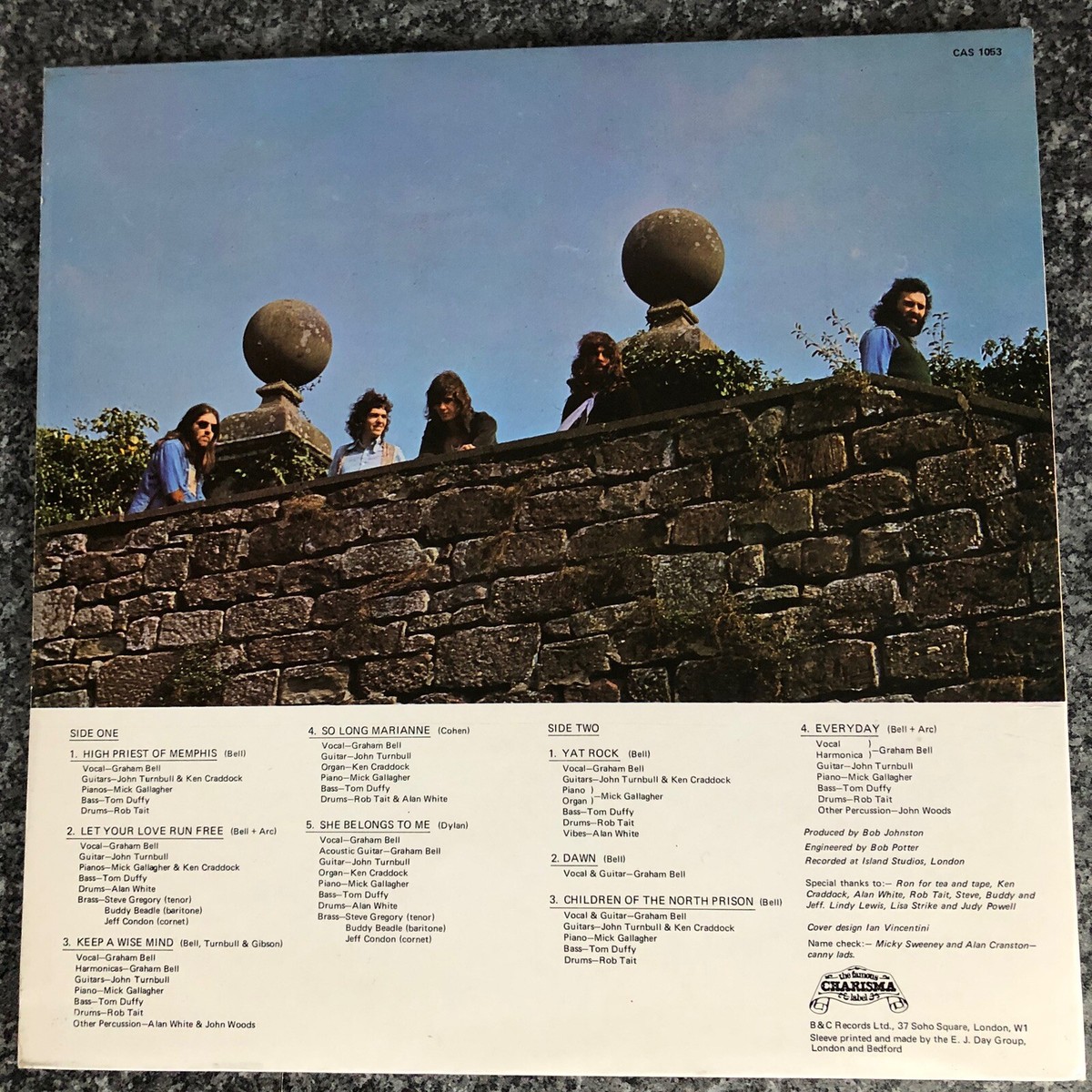 LP VINYL BELL + ARC SELF TITLED DEBUT ALBUM CAS 1053 UK 1ST