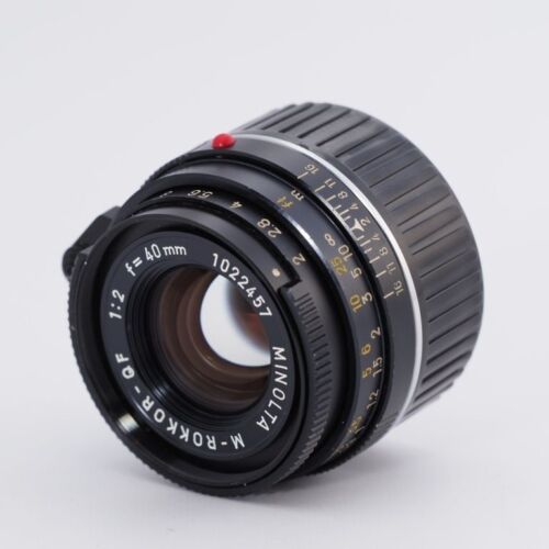 Leitz Minolta Lens M-Rokkor QF 40mm F2 for CLE CL Leica M Mount with Hood [Exc] - Picture 1 of 9