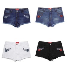 Stay Stylish in Summer Ladies Stretchy Denim Shorts Sexy Boyfriend Half Pants