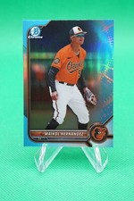 (2 Cards) 2022 Bowman Draft Base Sky Blue Refractor #BDC-106 Maikol Hernandez S5