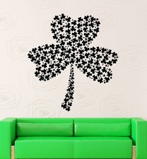 Wall Stickers Vinyl Decal Shamrock Symbol Ireland Irish Luck ig1738 