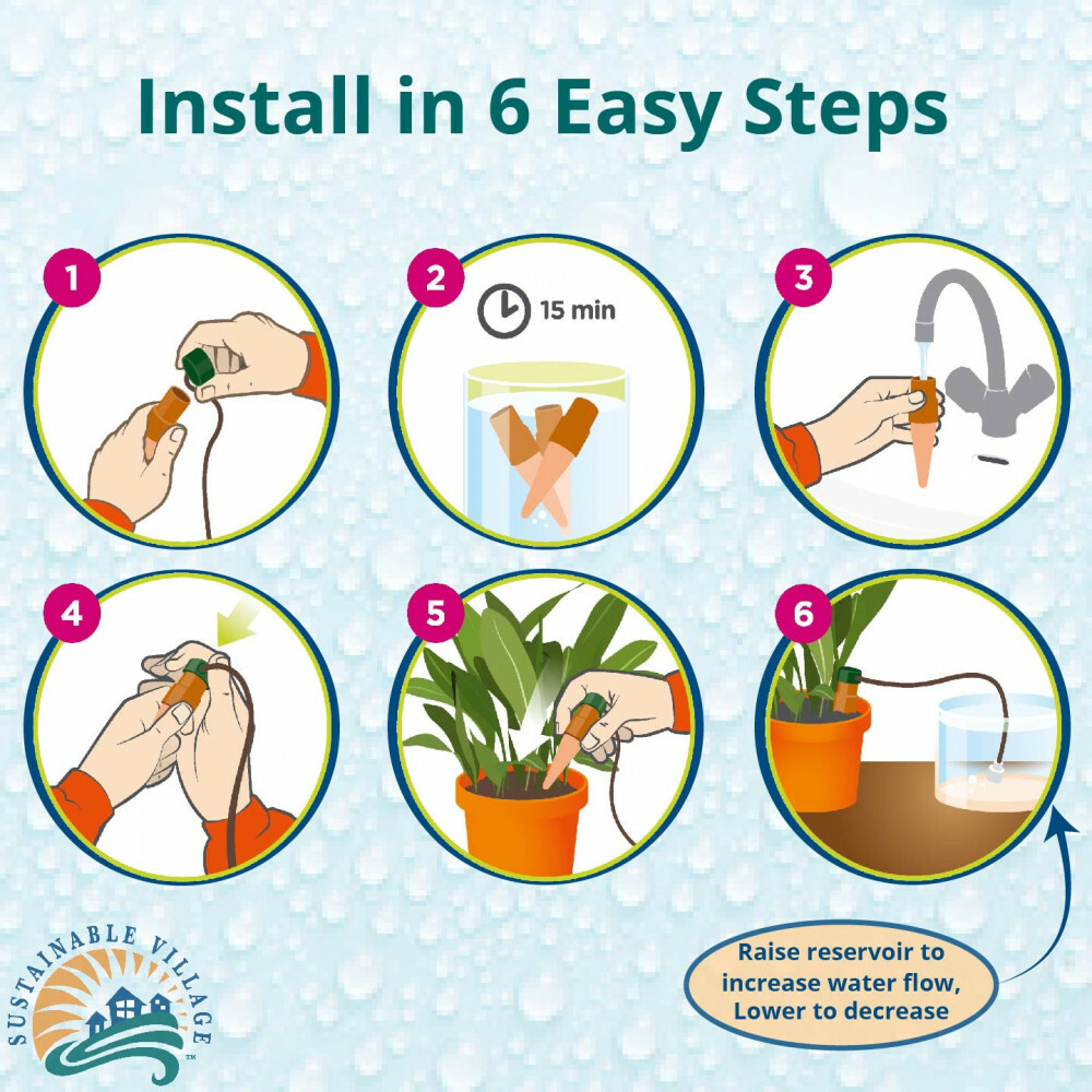 Bewässerungskugeln 2er Set - Automatische Pflanzenbewässerung Urlaub