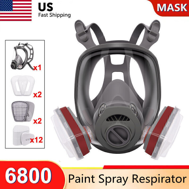 6800 Full Face Respirator Mask Gas Mask Organic Sanding Dust Industrial Painting