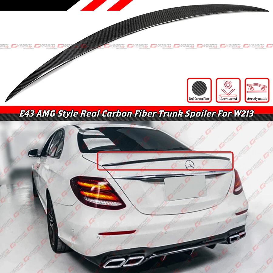 PARA 17-23 MERCEDES BENZ W213 CLASE E E300 E43 AMG VIP FIBRA CARBONO ALERÓN MALETERO Foto 2 de 4