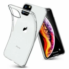Transparent Silicone Clear Back Cover Case For iPhone 17 16e 15 14 13 12 11 SE 7