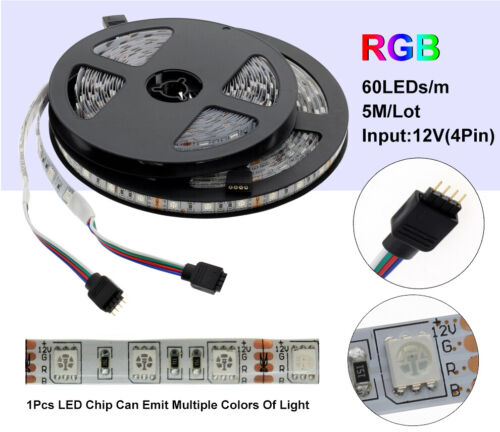 5050SMD RGB LED Streifen Lichtband Lampe Wasserdicht DC 12V 24V RGBW RGBWW 5m - Bild 34 von 43