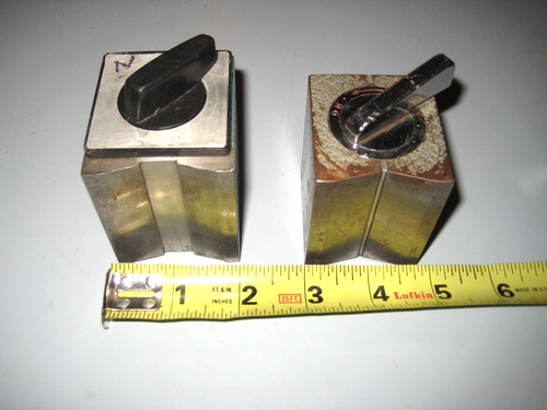 Mitutoyo 7022 Mini Magnetic Stand w/ Pivoting Arm+ 2 Magnetic Blocks - Picture 7 of 16