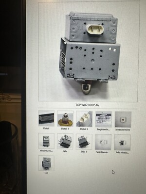 wb27x10516 Magnetron For Ge Microwave
