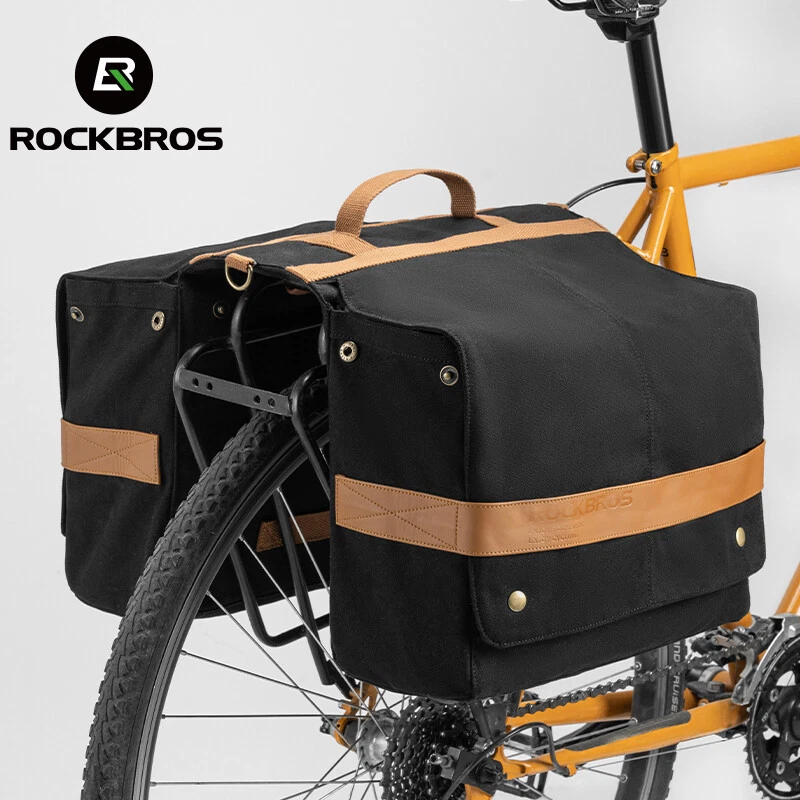 ROCKBROS 27L Alforjas para Bicicleta, 2 en 1 Solapa Soporte Trasero Asiento Equipaje Almacenamiento Bolsa Maletero Foto 2 de 4