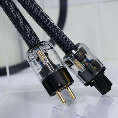 12AWG OFC Reines Kupfer EU Schuko AC HiFi Audio Power Cable Netzteil Netzkabel