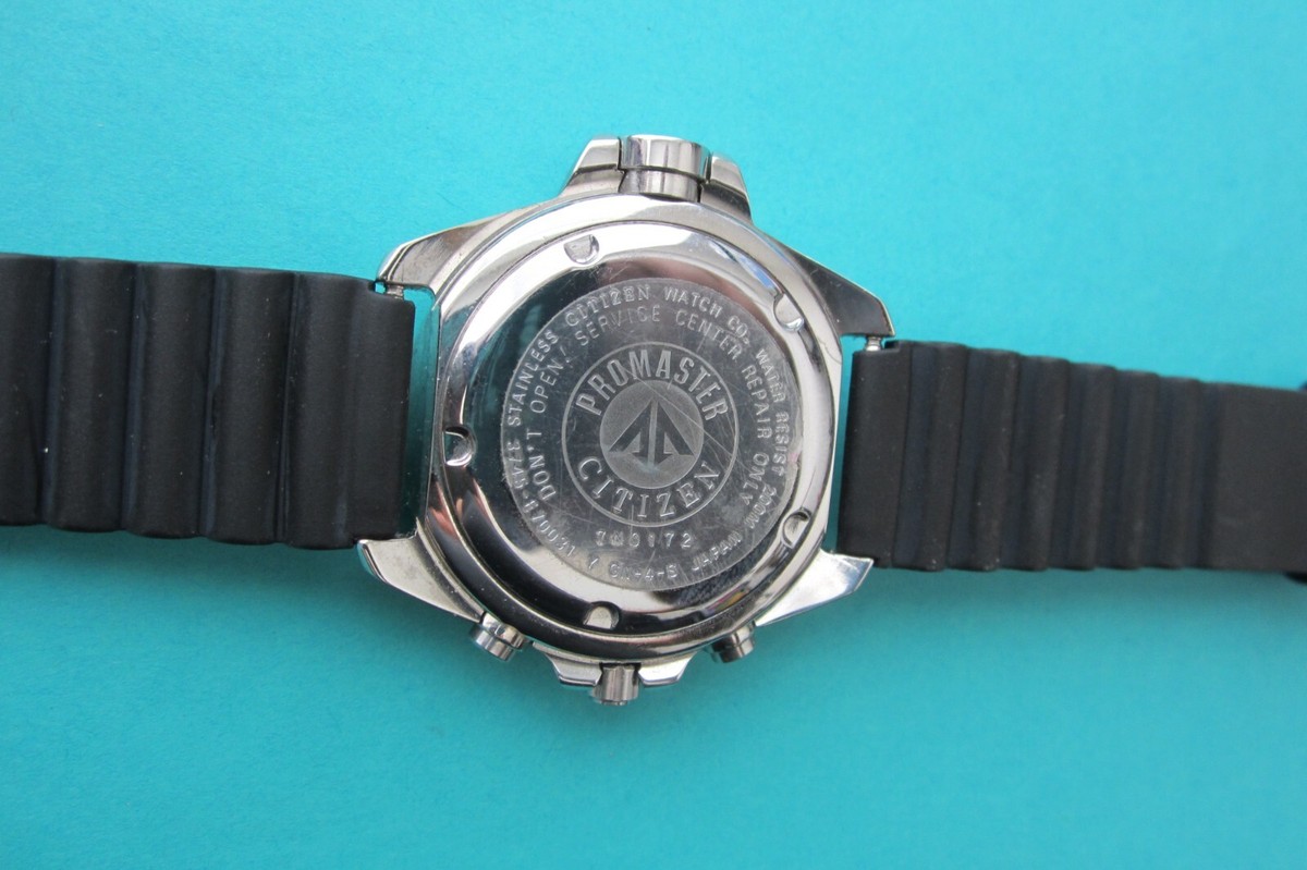 Rare Citizen Promaster 3745-E70031 Chronograph Diver Watch Orange