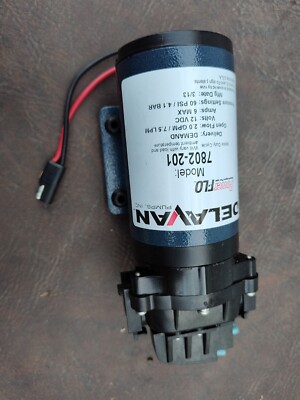 Delavan PowerFLO 7802-201 Diaphragm Pump 12V 60 PSI 2.0 GPM Sprayer QA Ports 25G