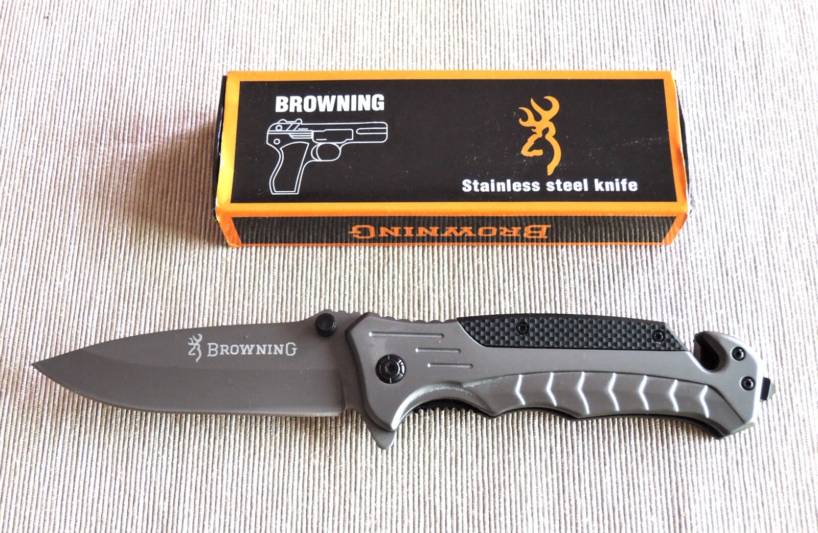 BROWNING coltello pieghevole, tascabile, campeggio, sport, escursionismo, caccia