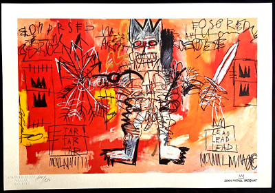Jean-Michel Basquiat Lithograph COA - Original Signed (Hand Numbered)
