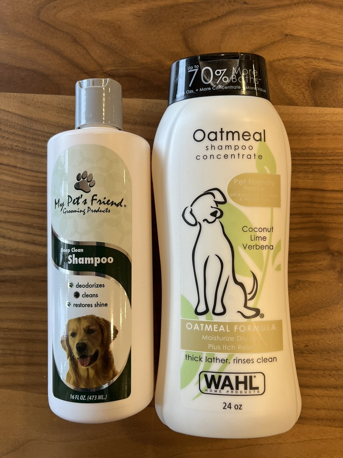 Shampoo for Dogs &ndash; Oatmeal Formula with Coconut (95%)  & My Pets Friend (75%)