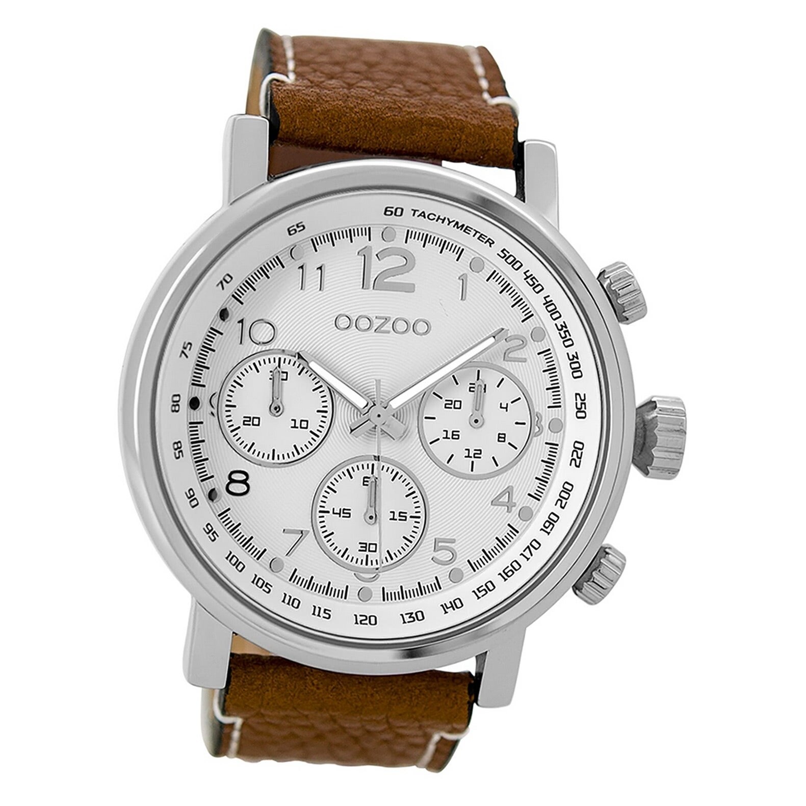 OOZOO Herren Armbanduhr braun analog C9455 Timepieces Lederarmband 