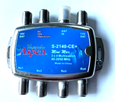 Eagle Aspen S-2140 - CE +  Mini Max 3X4 Multi-Switch 40/2050 MHz ONLY