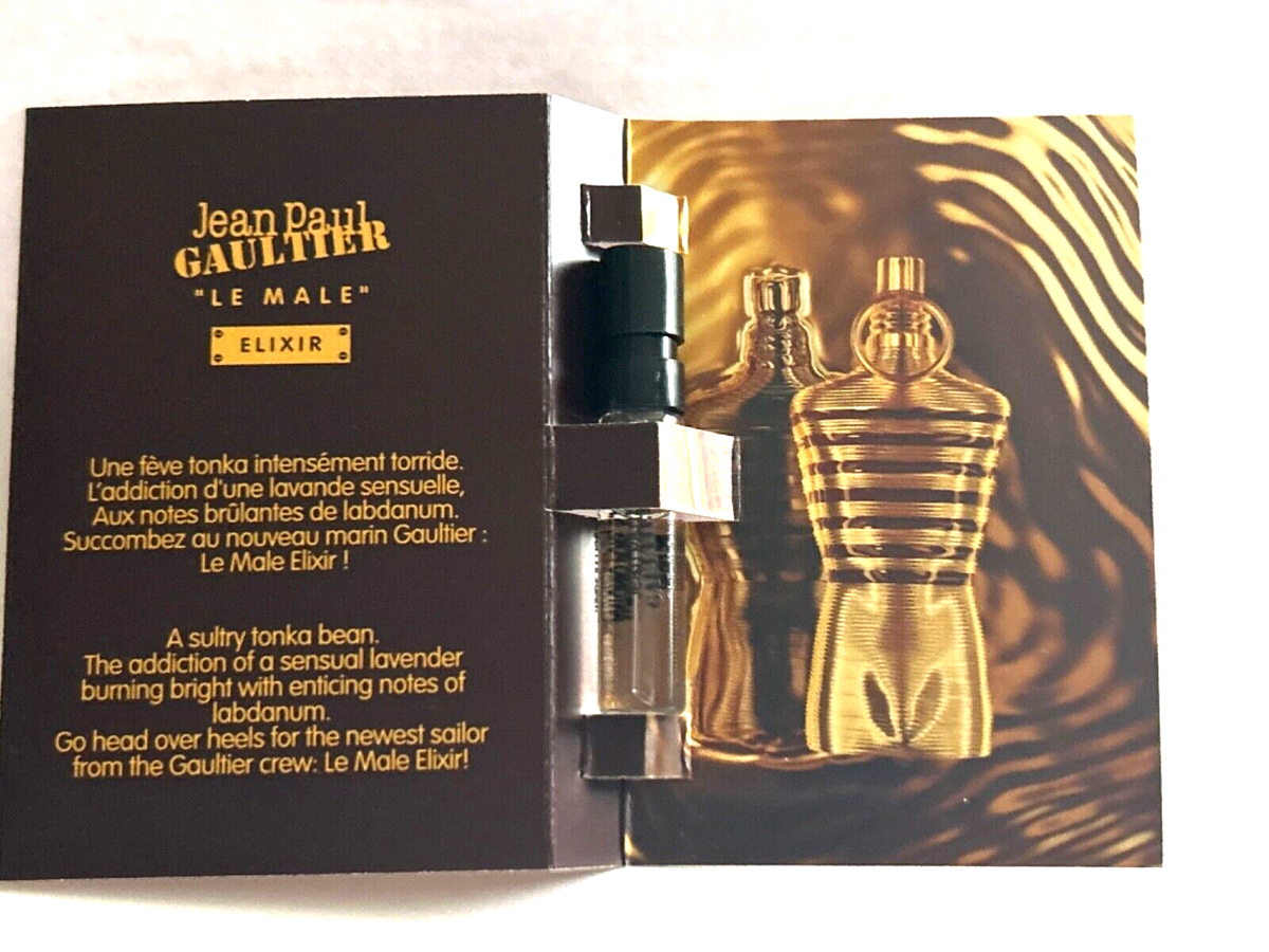 Jean Paul Gaultier LE MALE ELIXIR Parfum EDP Cologne Sample .05 oz