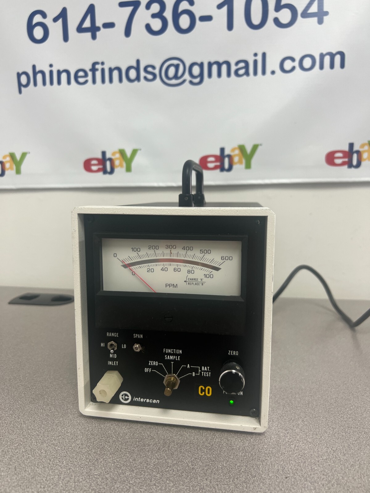 Interscan 1144 Carbon Monoxide Detector eBay