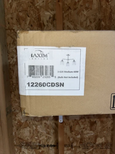 Maxim 12260CD Nickel Acadia 3-Light 20"W Chandelier - Picture 5 of 9