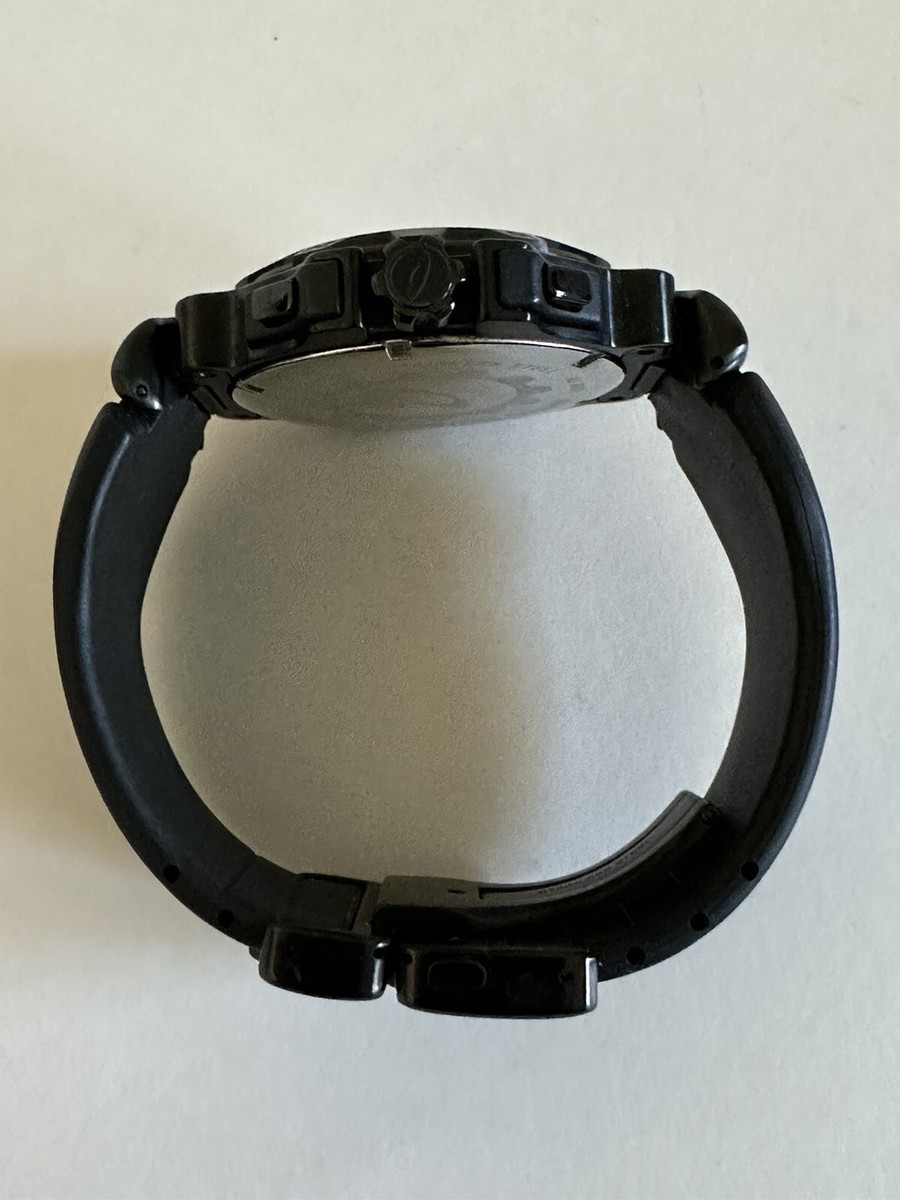 Oakley Crankcase Watch Stainless Steel Black On Black