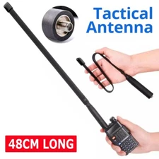 48cm SMA-Female Tactical Antenna VHF/UHF For Baofeng UV-5R UV-82 Two Way Radio