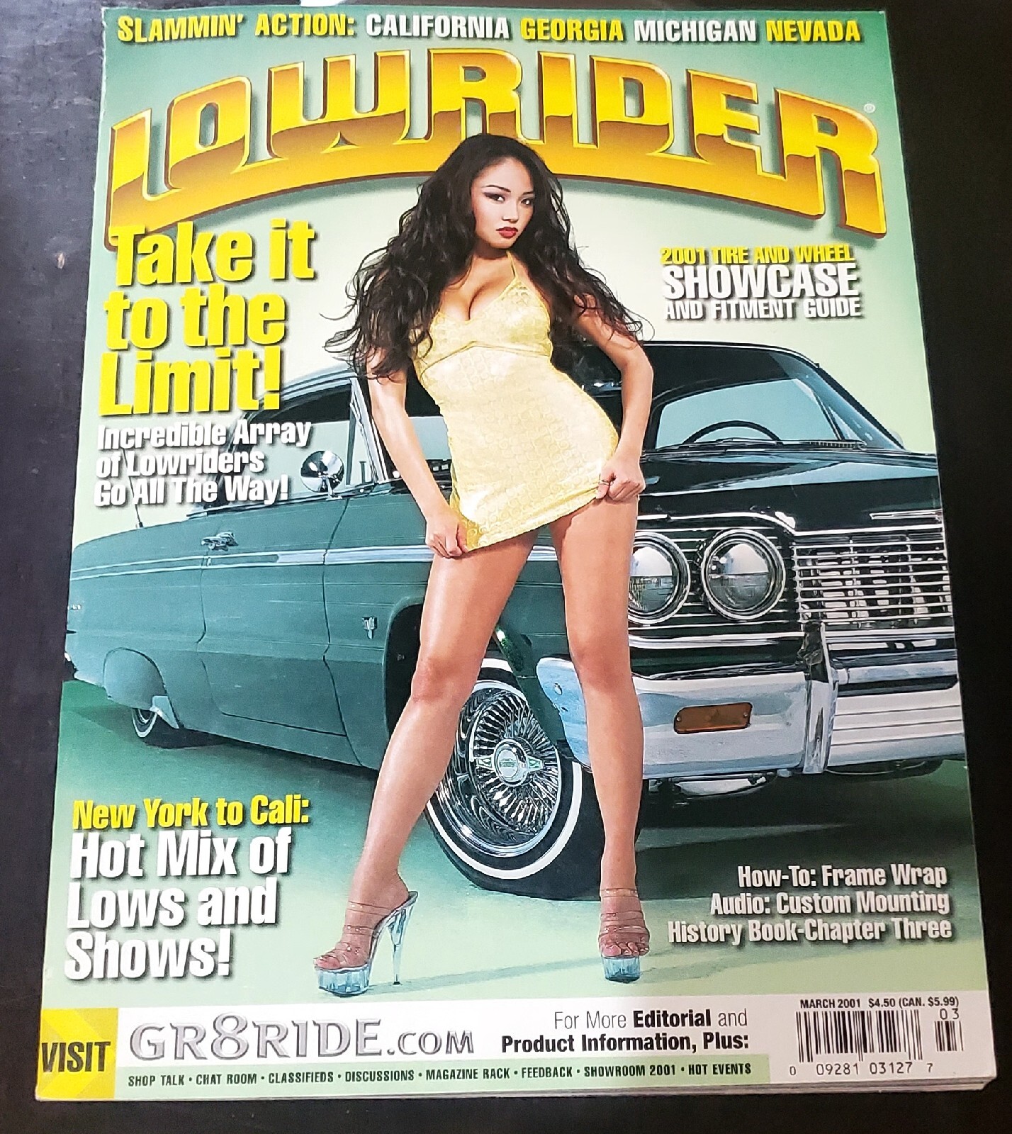 Vintage LOWRIDER Magazine Mar 2001 Latino Art Culture Cruzin Custom Lowriding