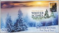 20-240, 2020, Winter Scenes, FDC, Digital Color Postmark, Sunset