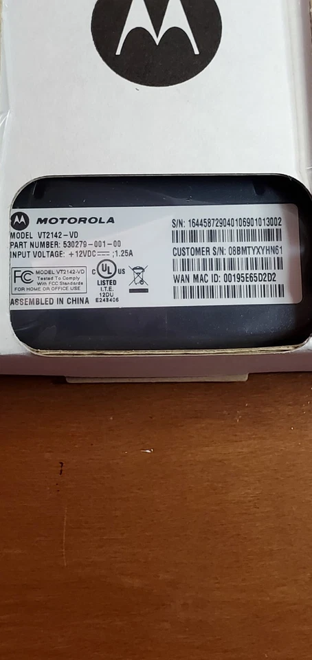 Vonage Motorola VT2142 Router - New In Box - Image 4 of 4