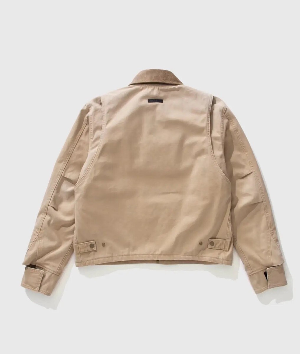 NEW FEAR OF GOD 7th Collection Work Jacket Khaki Size Medium NEW FEAR OF GOD 7th Collection Work Jacket Khaki Size Medium