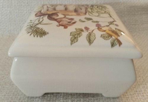 Ceramic Chipmunk Squirrel Mushroom Bird Forest Cottage Core Gift - Picture 5 of 10