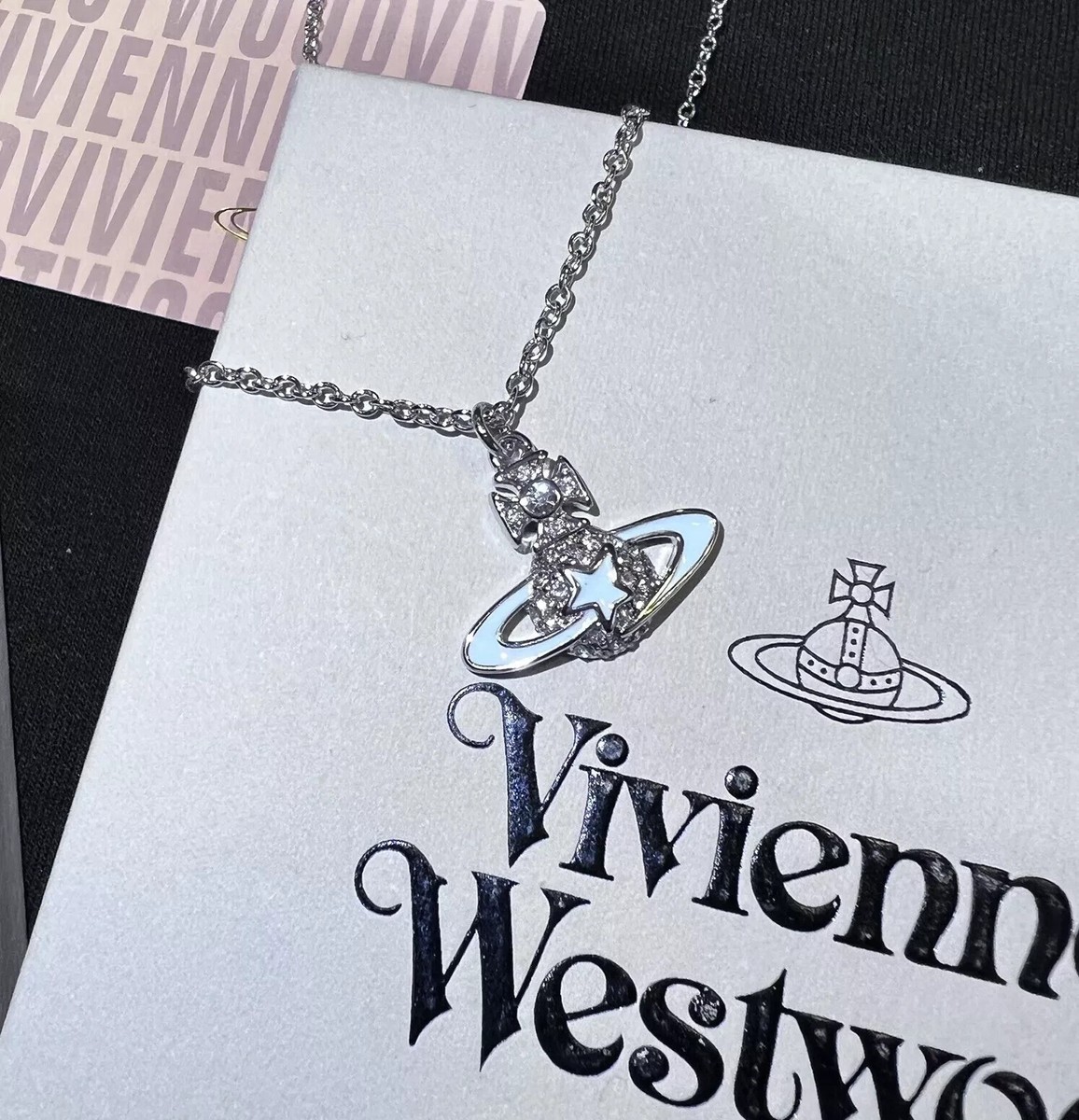 Vivienne Westwood Darlene Pendant Necklace in Crystal-light