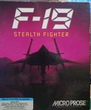 MicroProse F-19 Stealth Fighter Flight Simulator 5 1/4" Floppy Untested
