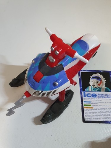 ELC PLANET PROTECTORS "Ice" Figure With Snowmobile And Icicle Blaster Missile - Picture 7 of 13