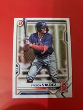 Freddy Valdez 2021 Bowman Draft BD-96 , paper base , Boston Red Sox