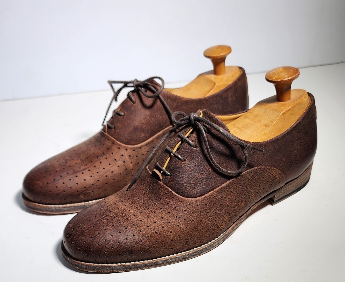 Billy Reid Wingtip Oxford Shoes Size 8 Men Dark Brown Leather‎ Made in Italy Introducing: the Coleman Oxford main image 4